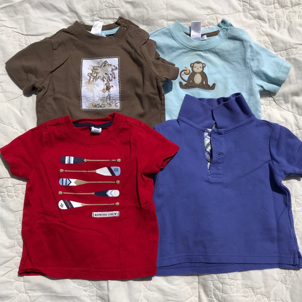 4 pc set of Janie and Jack short sleeve shirts